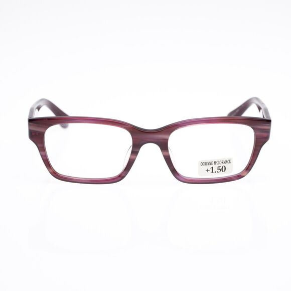 Corinne McCormack Women Sydney Square +1.00 Reading Glasses (pre-own) - Picture 1 of 6